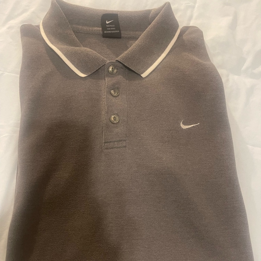 Nike Men's Dark Brown Polo Shirt